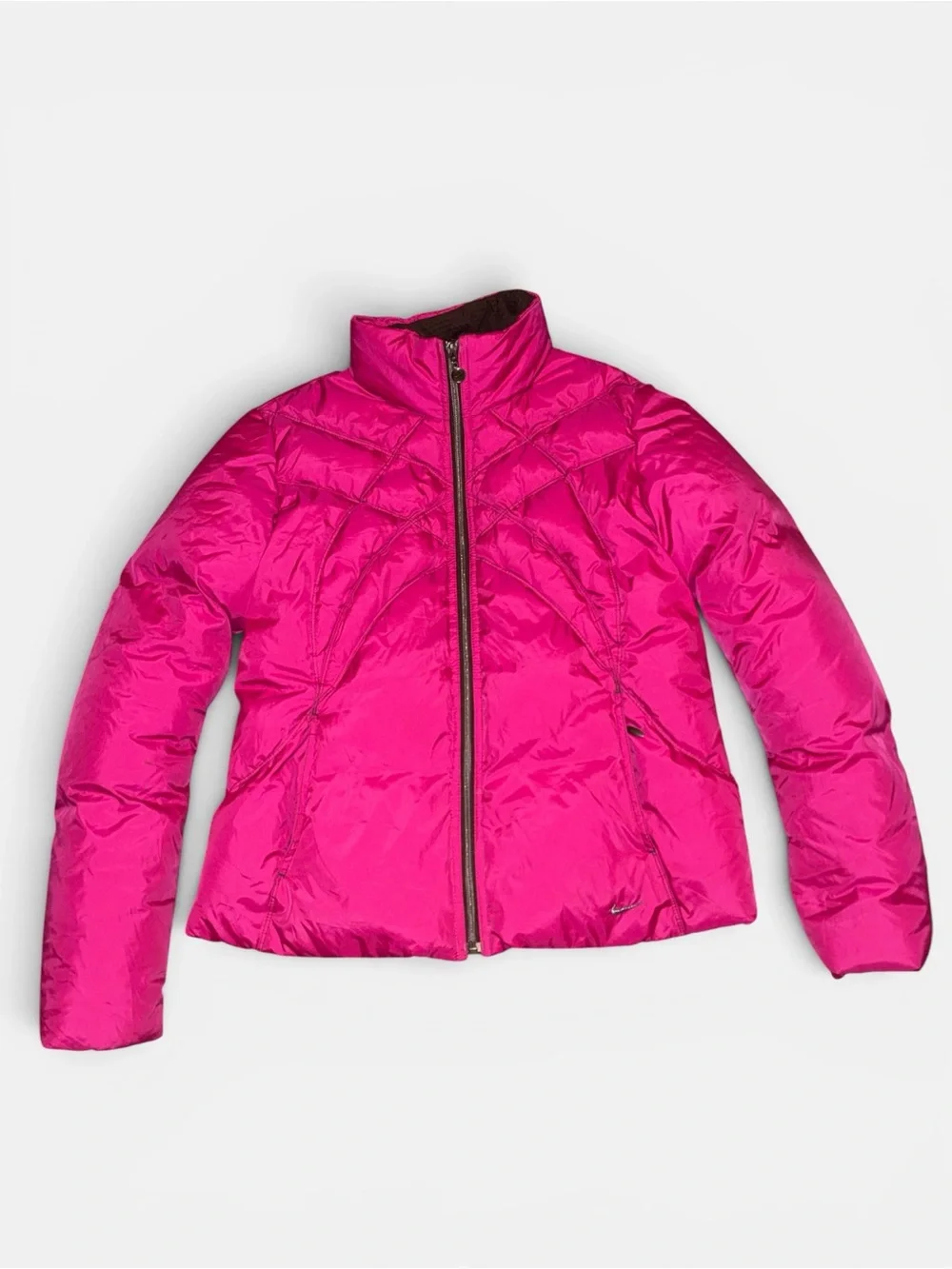 Vintage Nike Bright Pink Quilted Puffer Jacket